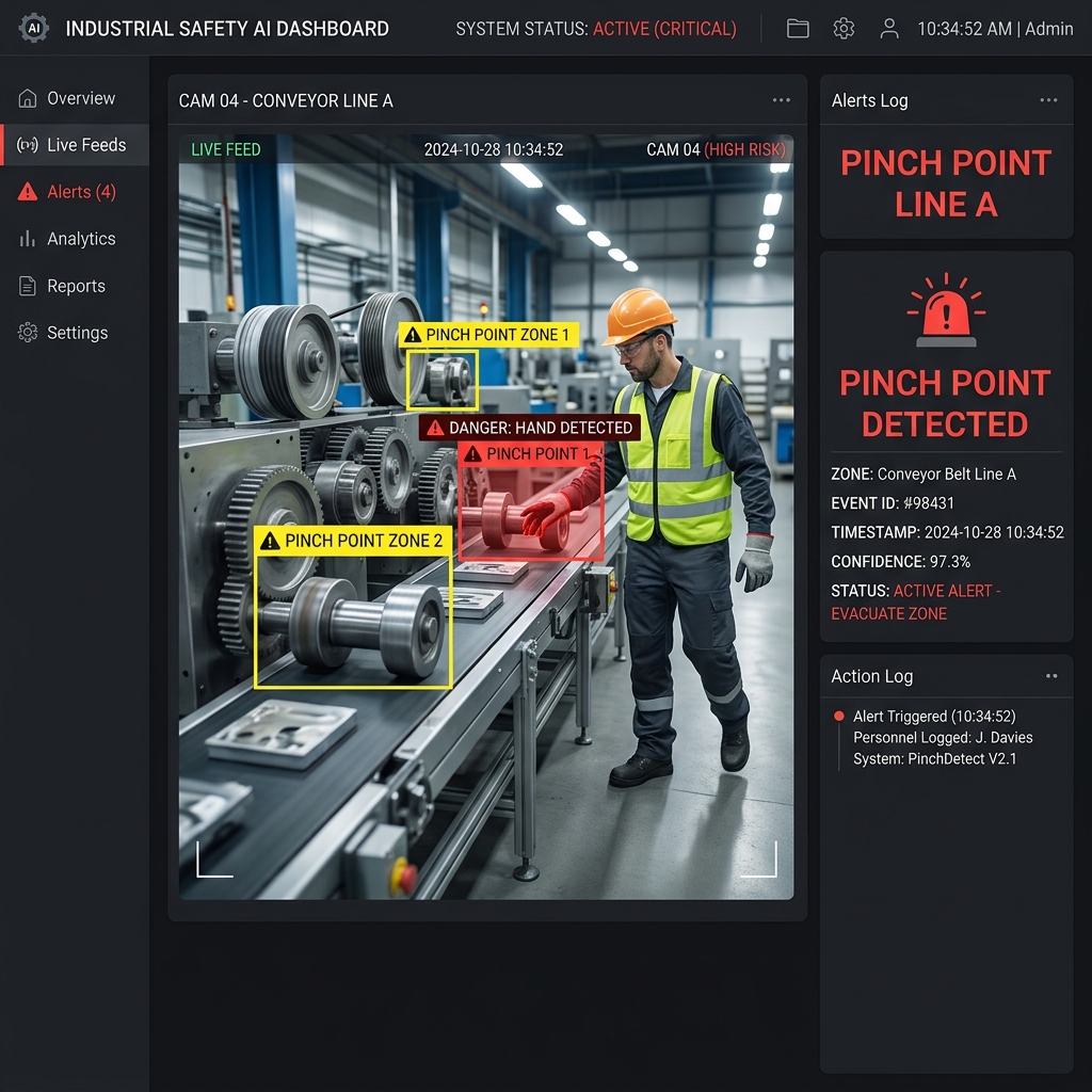 Deteksi Zona Berbahaya Mesin Secara Real-time